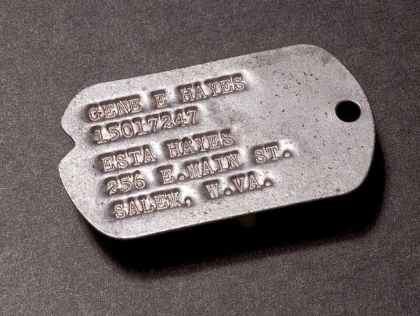 Army Dog Tags 1939-1941 (WWII Era) - Regulation Format Replacements