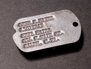 Real Black Debossed Military Dog Tags Made Just For U 